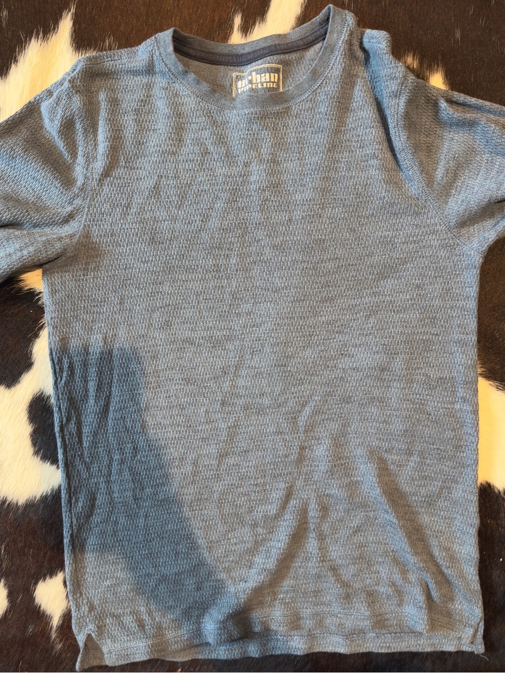urban pipeline light blue thermal long sleeve tee